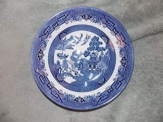 Vintage Churchill England Blue Willow 8 - 3/4 " Serving Bowl Ex Cond Not