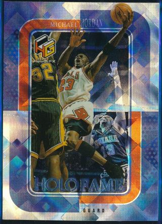 1999 - 00 Upper Deck Hologrfx Michael Jordan Holofame Insert Card Hf - 1 Nrmt,