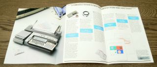 RARE Vintage Sharp PC - 1600 Pocket Computer Sales/Advertising Brochure 3