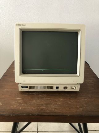 Vintage Ibm 3476 Monochrome Computer Monitor