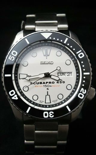 Skx Submariner Divers Watch - Seiko Nh36 Movement,  Ltd - E Scuba Pro 450 Dial Mod