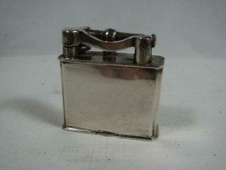 Vtg 1930 - 40s Sterling Silver Mexican Lift Arm Cigarette Lighter - Palm Mark - Ex,