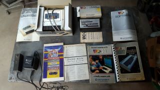 Vintage Commodore Vic - 20 Computer C2n Datasette Unit,  Books,  8k Ram Cartridge