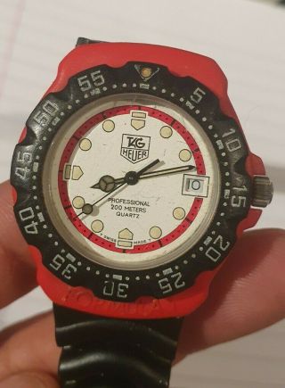 For Spares/repairs.  Vintage Tag Heuer Formula 1 Professional 200 Divers Watch