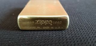 Vintage Solid Brass Big Boy Zippo Lighter Limited Ed of 500 60th Anniversary 3
