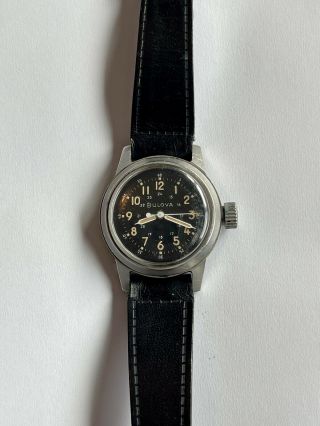 Vintage Bulova Type A17a 6433a U.  S,  Military Issue Wrist Watch Cal.  10bnch