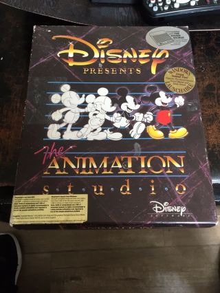 Vintage Disney Presents The Animation Studio Software Mickey Mouse Ibm Tandy Ver