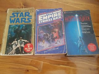 Star Wars Trilogy Del Rey Books Star Wars Empire Jedi Vintage 1st Ed.