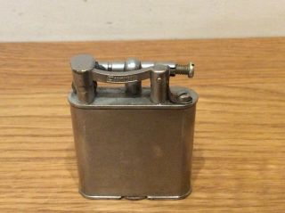 Art Deco 1930s Dunhill Lighter Silver Plate Pat No 390107 Available Worldwide