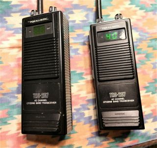 Two Vintage Realistic Trc - 207 5 Watt 40 Channel Cb Radio.