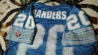 Vintage Detroit Lions Barry Sanders Jersey By Wilson Made Usa Nfl Football Gift