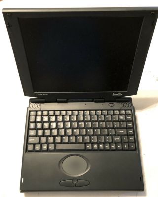 Vintage Ams Tech Laptop Computer Model Travel Pro 2500 Cs With Softcase Win 95