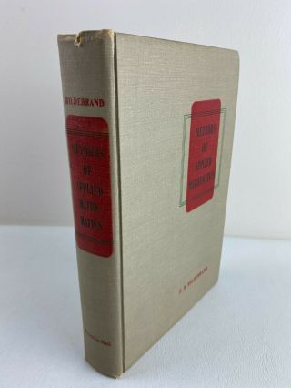 Methods Of Applied Mathematics,  Hildebrand,  Vintage Hardcover 1952 Prentice Hall