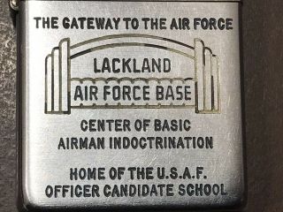 Vintage 1949 Zippo Lackland Air Force Base Officer Candidate School Lighter 2