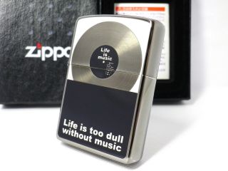 Record Life Is Too Dull Without Music Zippo Unfired 2006 Rare 330210b75