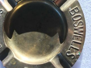 VINTAGE BRASS ASHTRAY BOSWELL BREWERY ALE BEER QUEBEC CANADA BIERE SIGN 3