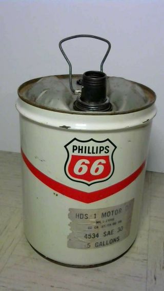 Vintage Phillips 66 Five Gallon Oil Can
