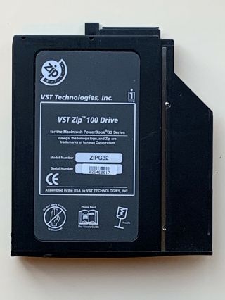 Vst Zip 100 Drive For Powerbook G3 Pismo/lombard Model Zipg32 Not