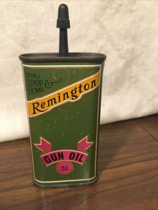 Vintage Remington 3oz.  Gun Oil Full Tin Cond.  Never Opened