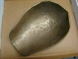 Vintage Brass Balance Scale Pan Grocery Store Candy Scoop 11 X 7