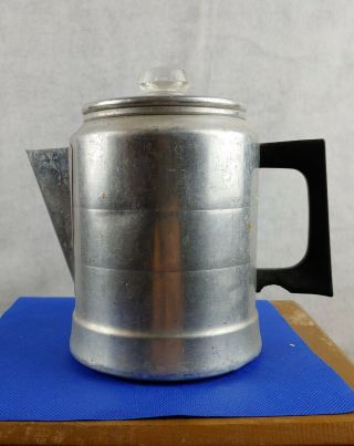 Vintage Comet Aluminum Percolator Coffee Pot Made In Usa