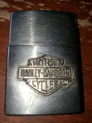 Vintage Harley Davidson Zippo Lighter Xiv Rare Authentic