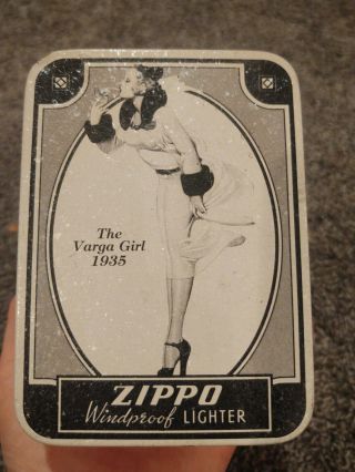 Zippo Vintage 1993 The Varga Girl 1935 Lighter Windy