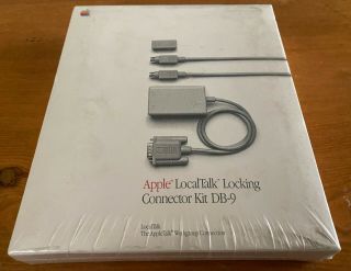 1987 Apple Computer Localtalk Locking Connector Kit Cable Din8 M2068
