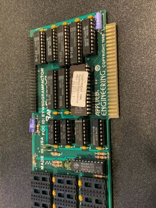 Applied Engineering RamFactor 1986 RAM memory card Apple II plus IIe 2 computer 3