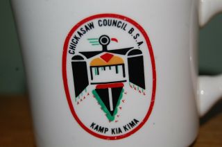 Vtg Chickasaw Council Kamp Kia Kima Boy Scouts Of America Coffee Mug Cup