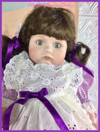 Betty Jane Carter Dolls " Aubrey " Vintage Musical Porcelain Doll Limited Edition