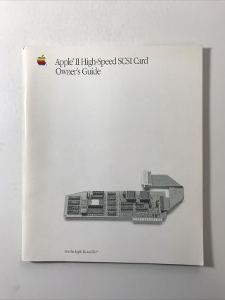 Apple Ii High - Speed Scsi Card Owner 
