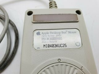 Vintage Apple Desktop Bus Mouse - G5431 Untested/AS IS 3