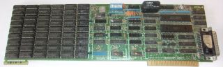 Quadram Quadboard 8 Bit Isa Ram Expansion Board 54 64k X 1 Fpm 16 Pin Dip Chips