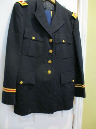 Vintage Us Army Officer Service Dress Blue Uniform Jacket And Trousers