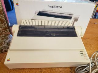 Vintage Apple Imagewriter Ii Printer W/ Power Cord & Box