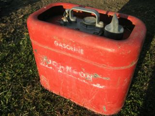 Vintage Johnson Evinrude Outboard Tall Boy Fuel Gas Pressure Tank