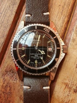 Sicura By Breitling 400 Vacuum TRITIUM 23J Automatic Vintage Men ' s Watch 3