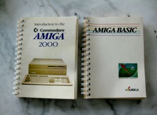 Vtg Books Introduction To The Commodore Amiga 2000 Computer,  Amiga Basic