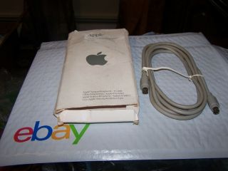 Apple System Peripheral Cable 8 Pin Mini Din M0197 For Apple Iic Plus,  Iigs,  Mac
