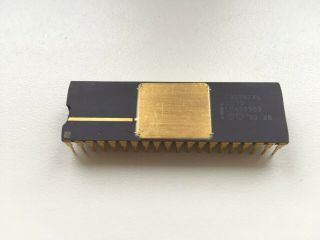 Intel C80287xl Sc19,  Intel 80287,  Very Rare Spec Vintage Fpu,  Gold,  Top Cond