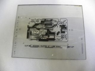 Unique Vintage Glass Electronics Printed Circuit Board (a10)