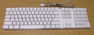 Vintage Apple Oem Wired Dual - Usb Port White Keyboard Model A1048 &