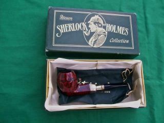 Vintage Peterson Dublin Sterling Silver Band Smoking Pipe