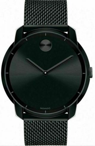 Movado Men ' s 3600261 Bold Analog Display Swiss Quartz Black Slim Watch 2