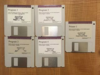 Word Perfect For Windows Version 1.  0 First Vintage 3.  5” Disks Printer
