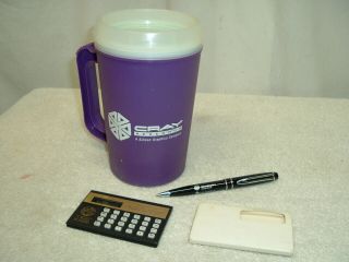 Vintage Cray Research Inc.  Chill/freezer Mug Calculator Pen Silicon Graphics