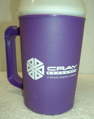 Vintage Cray Research Inc.  Chill/Freezer Mug Calculator Pen Silicon Graphics 2
