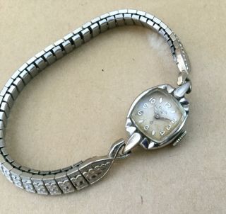 Vintage Ladies Elgin 19 Jewels 10K Gold Filled Watch Women 2