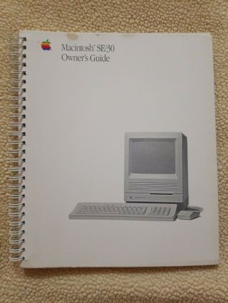 Vintage Apple Macintosh Se/30 Owner 